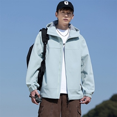 新款男女高品质户外登山服青少年学生冲锋衣夹克外套HS6611-P80，男装夹克，星座1206（原A206）