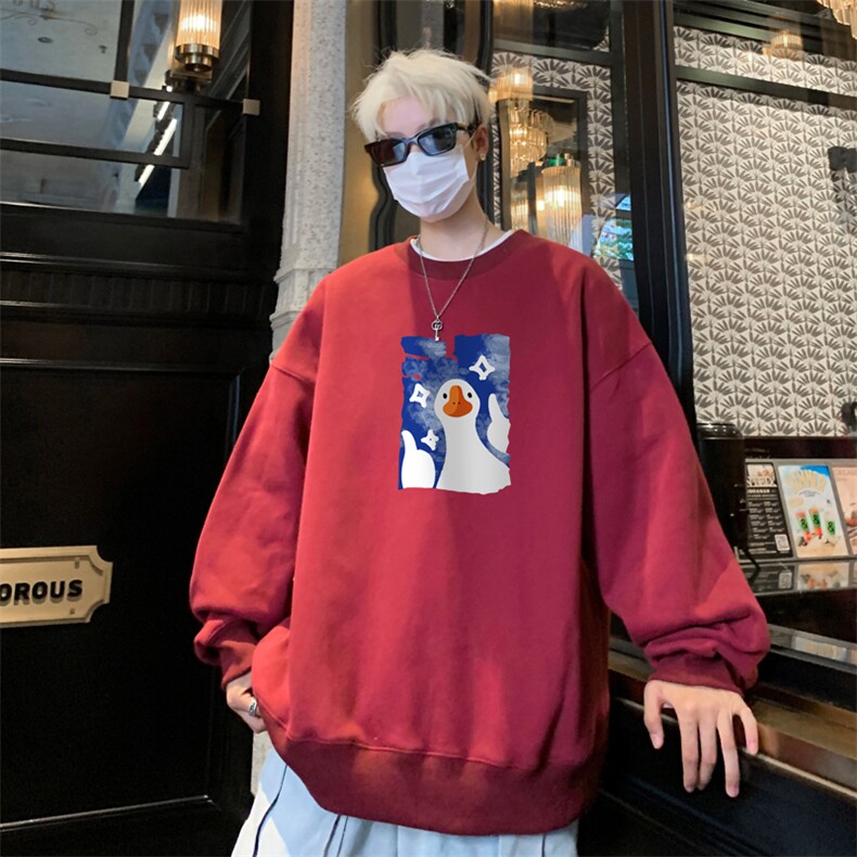 ！圆领卫衣男装港风长袖T恤男外套男WY252-特P23,男装T恤,电商B367