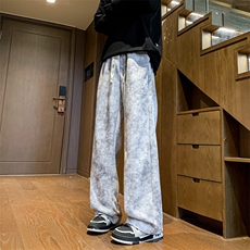8XL-M特大码脏脏卫裤运动裤子秋冬美式阔腿裤直筒长裤KZ1921/P55，男装休闲裤，电商B238