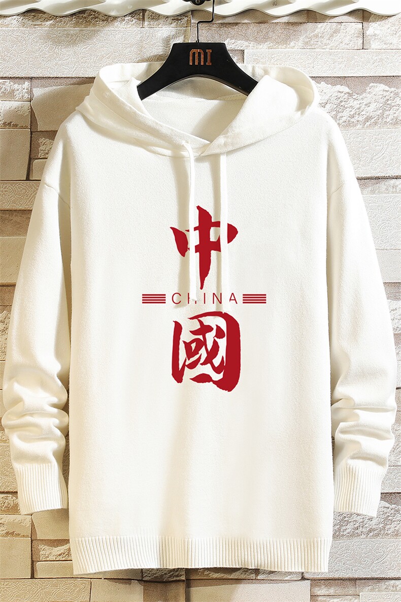 LM68198-P58加绒款-P68连帽毛衣男大码带帽针织衫男毛线衣砖墙,男装针织衫/毛衣,电商A040A