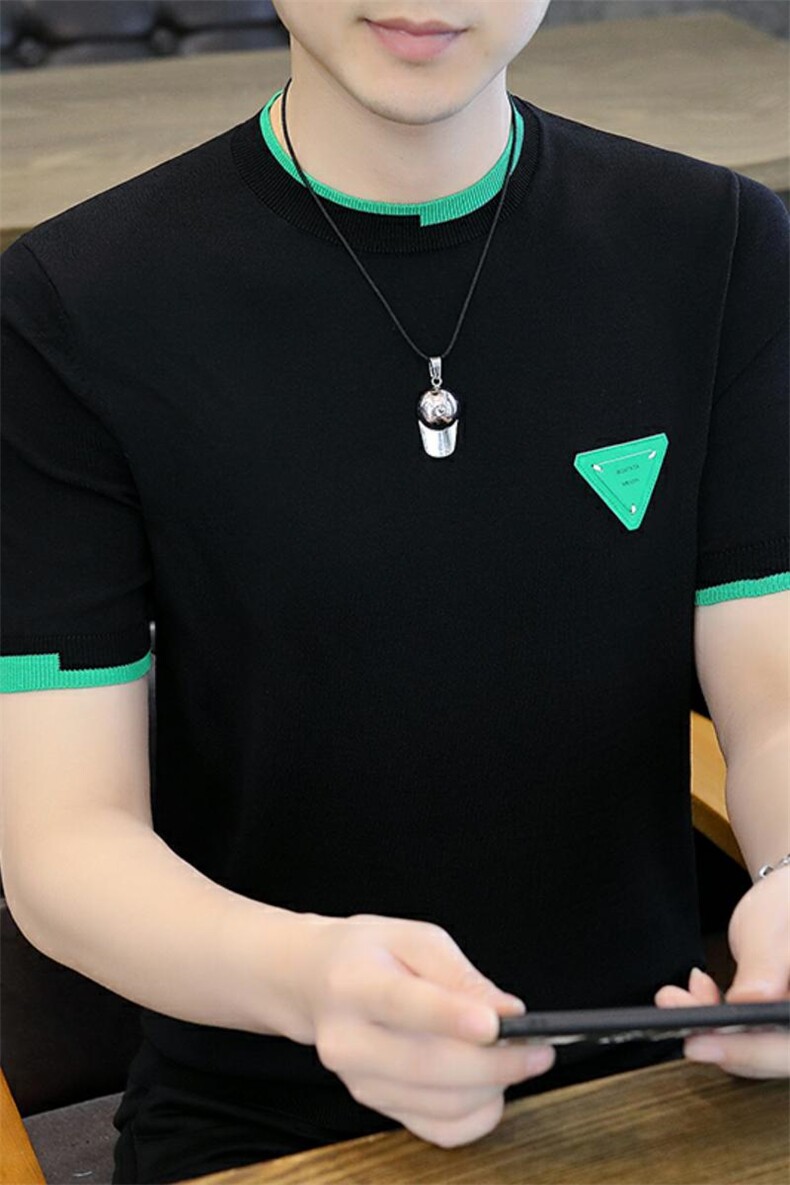 直播7321-P55欧洲站潮流半袖上衣男款男装衣服体恤流行短,男装T恤,电商D310B