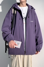 主推光影墙2026春季新款连帽夹克外套休闲冲锋衣潮A436-727-P60，男装夹克，电商A436