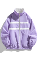 两面穿时尚连帽冲锋衣外套夹克学生棒球服团体班服，男装夹克，星座301D-5(原星座1415）