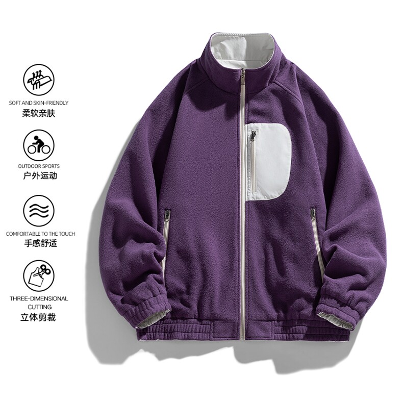 双面穿外套新款夹克男士潮百搭工装上衣高端简约JK02553-P83,男装夹克,星座308B-2