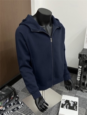 假模开衫连帽卫衣男秋季2025新款宽松长袖男A436-5118-P70，男装卫衣，电商A436