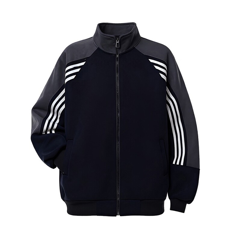 抖音得物高品质美式高街重磅结构织带拼接撞色立领卫衣外套CM41，男装卫衣，电商A486