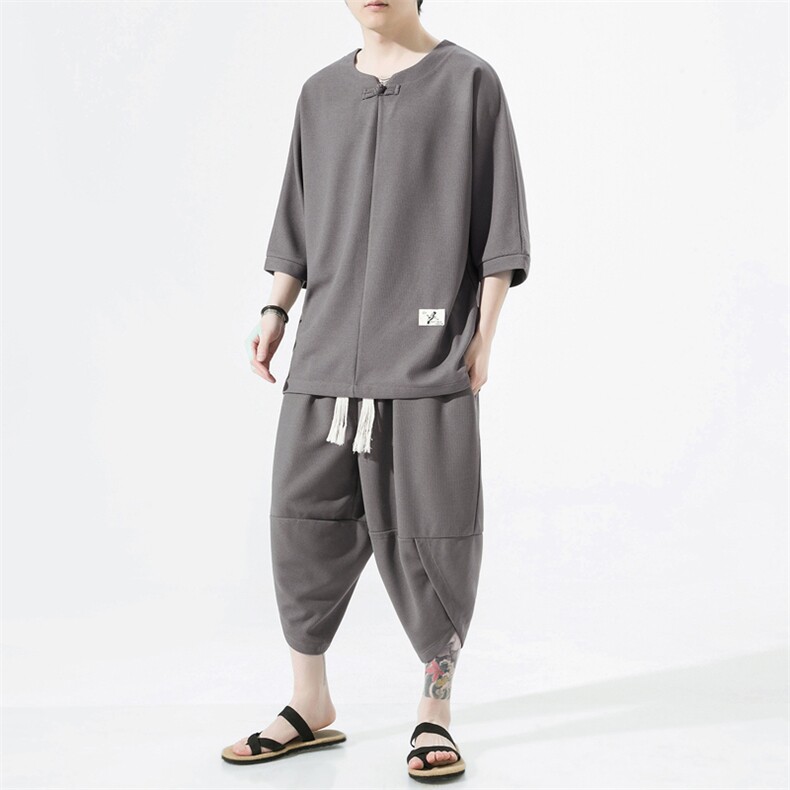 W2011P85无影墙280克华夫格重磅高品质套装风，男装休闲套装，电商A026