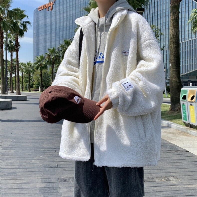 冬装羊羔绒棉服外套潮流宽松休闲加厚棉衣A161-2-276-P95，男装棉衣，电商A161-2
