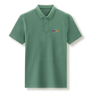 polo衫短袖纯棉男夏季潮牌2023新款半袖上衣宽松翻领t恤男图片