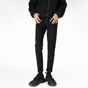 秋冬厚牛仔裤男2025年新款修身小脚男裤水洗弹力裤子9020，男装牛仔裤，电商B381-2