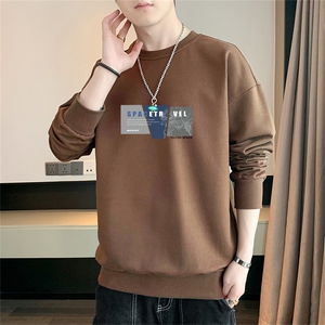 货源现货一件2025春秋男士印花圆领休闲卫衣大码F200图片