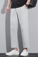 男士休闲裤秋季潮牌百搭纯棉裤子宽松直筒阔腿运动九分裤D136-P45，男装棉裤，星座509