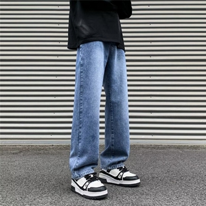 美式高街牛仔裤男女 潮牌个性显高休闲裤N1086/P47图片