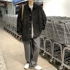 大货2万件2023新款高街痞帅宽松男士牛仔夹克JK828-P68，男装夹克，星座1103-3