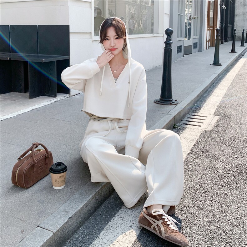 档口现货/条纹背心撞色连帽卫衣三件套套装2C233-902-P175-K288,女装套装/套裙,2C233