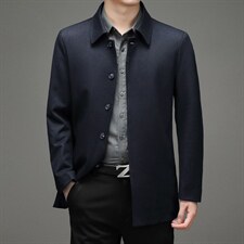 男装夹克2023春季新款简约休闲立领夹克衫时尚商务中青年上衣外套,男装夹克,电商B212（原钱塘6029）