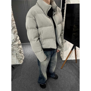 现货！方头尖头双拉链短款cleanfit立领棉衣棉服 1005-MY019-P98图片