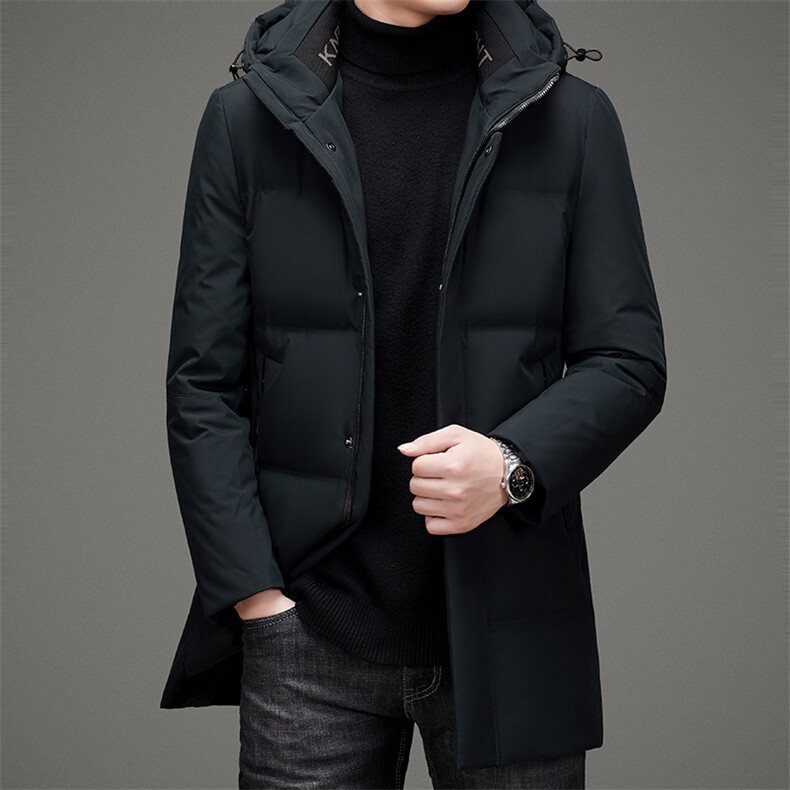可脱卸帽白鸭绒羽绒服男中长款新款中年保暖外套上衣ZL6708-P275,男装羽绒服,电商B212（原钱塘6029）
