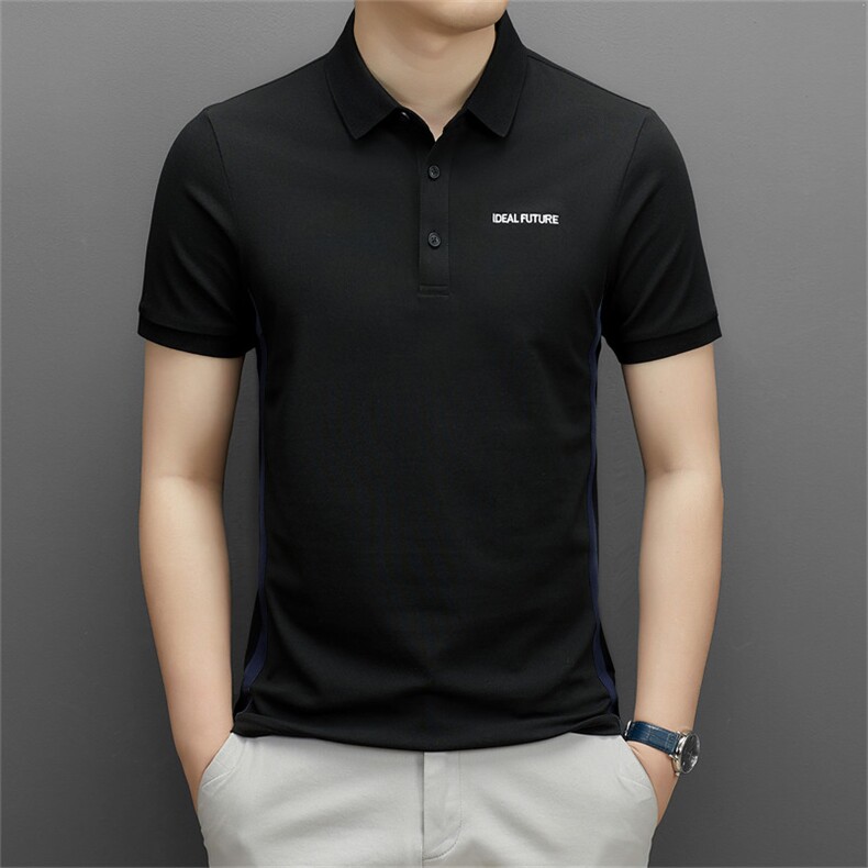 夏季短袖POLO衫中青年男装时尚百搭商务休闲翻领t恤QS3070-P70,男装Polo衫,星座1105-3