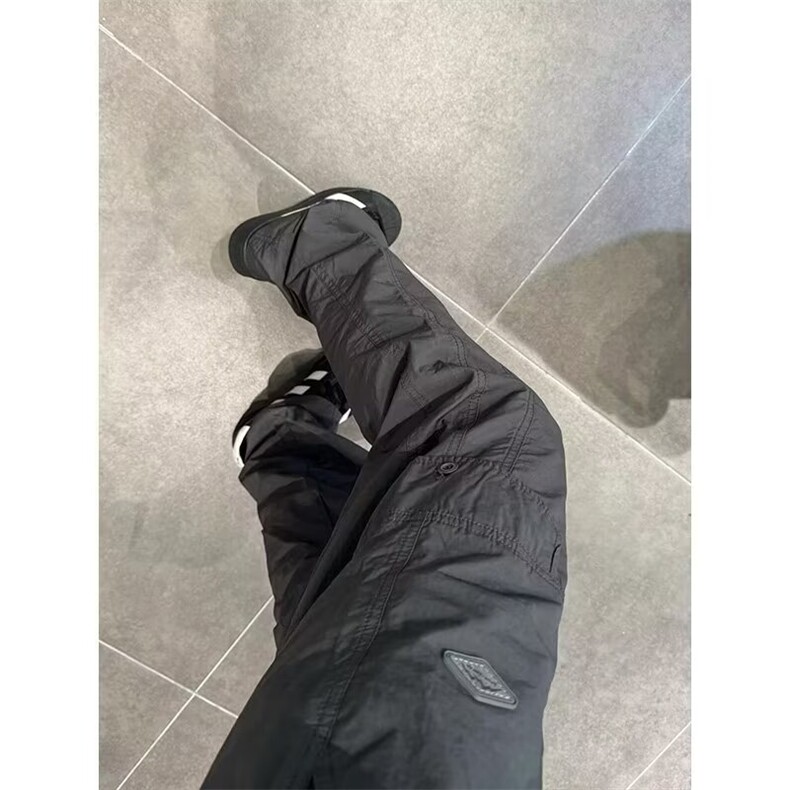 美式潮流机能户外速干工装裤男抽绳宽松直筒冲锋休闲裤XXA38,男装工装外套,星座208-5