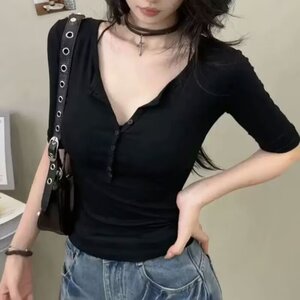 早秋季新款圆领长袖上衣女内搭正肩显瘦t恤洋气高级设计感打底衫