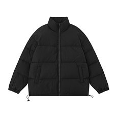 白底平铺可二开拼接撞色休闲立领情侣棉服A247-MY250特批50，男装棉衣，电商A247