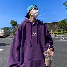 抖音得物供货可提供视频春装重磅美式宽松连帽卫衣DL2420，男装卫衣，电商A486-1