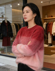 2026年秋季时尚百搭通勤简约休闲加厚圆领，女装羊毛衫，美轩羊绒