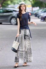 巨好看的休闲套装裤女2025新款夏日气质大方得体绝美穿搭两件套，女装套装/套裙，依如秀(原杭风阁)