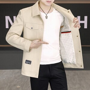 春季夹克男高品质翻领外套型男商务休闲百搭青年外套男S2605-P88图片