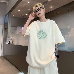 量大优 供视频 菠萝格套装刺绣短袖短裤男大码M-5X TZ27-特P48图片