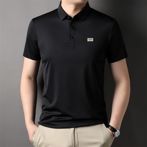 D33722钱塘2020-2夏季新款中青年男士翻领休闲绣标百搭T恤上衣P57图片