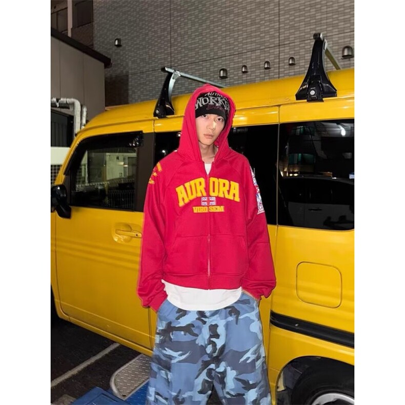 潮流日系文艺慵懒简约时尚原宿气质百搭流行新款ins长袖开衫卫衣，男装Polo衫，星座506A