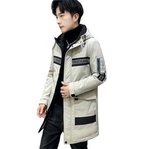 冬季 中长款连帽棉衣男 加绒夹克男 羊羔绒棉衣男 MY9921图片