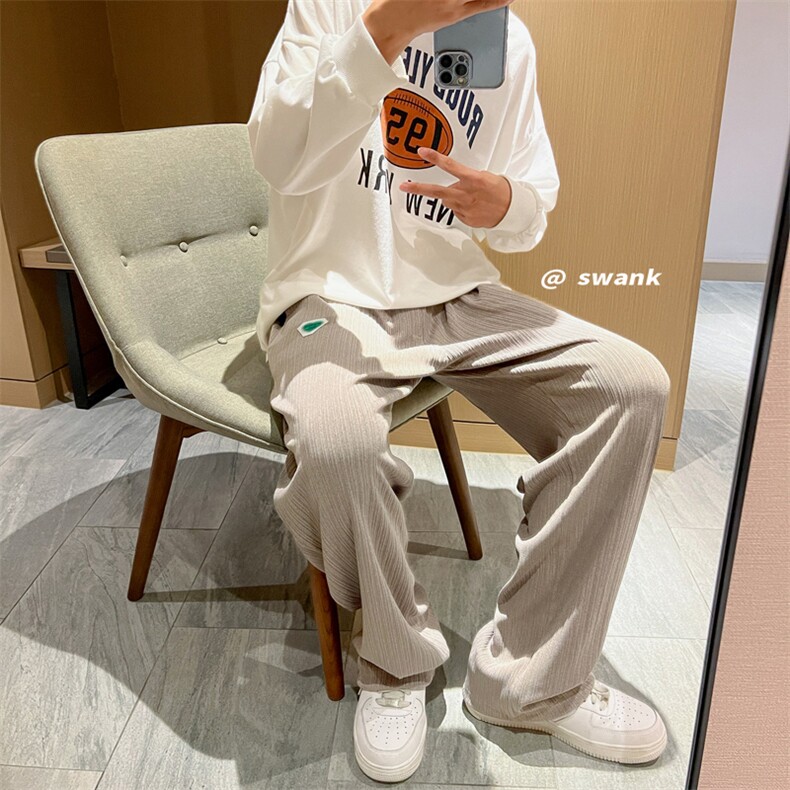 春夏新款冰丝卫裤男裤百搭长裤子 K840*P45控68图片