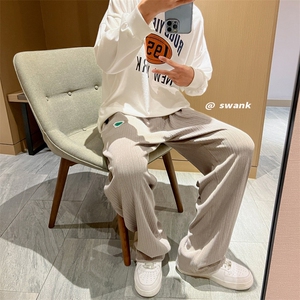 春夏新款冰丝卫裤男裤百搭长裤子 K840*P45控68图片