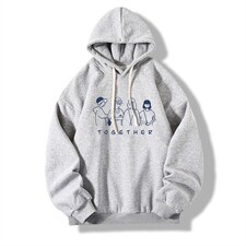 纯棉连帽卫衣男大码运动帽衫宽松薄WY2191-P35加绒款-P40，男装卫衣，电商A040