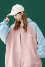 中性风22秋季新品嘻哈印花拼接撞色宽松夹克棒球外套G411P65控88，男装夹克，A247A