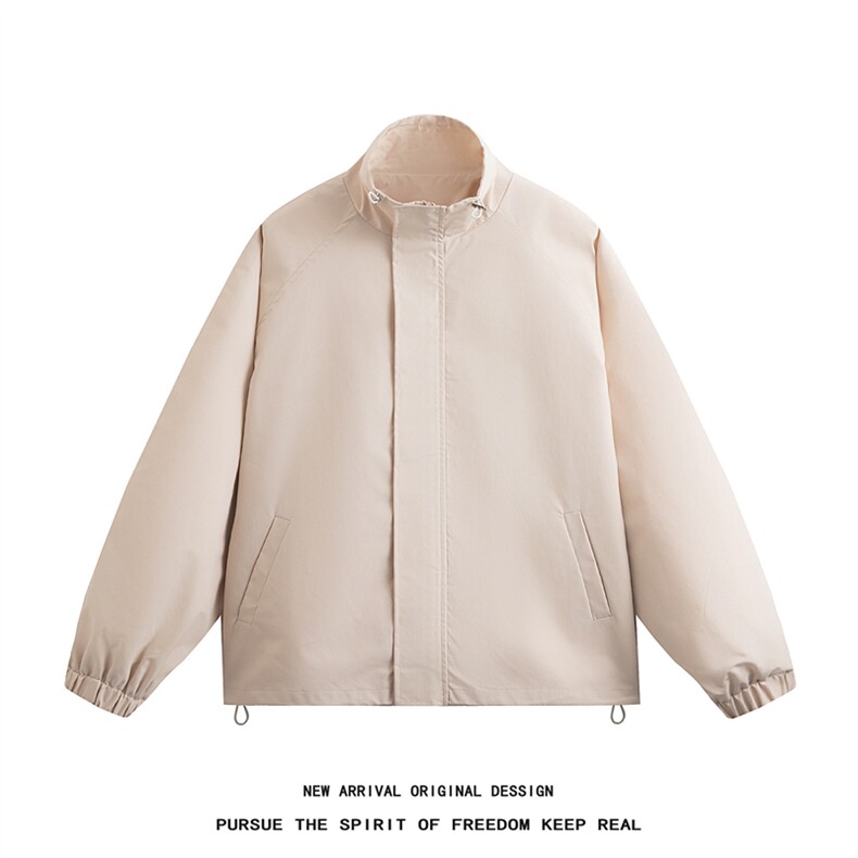 JK5002/P65春装新款个性简约纯色立领夹克男潮流飞行员上衣外套,男装夹克,电商A141