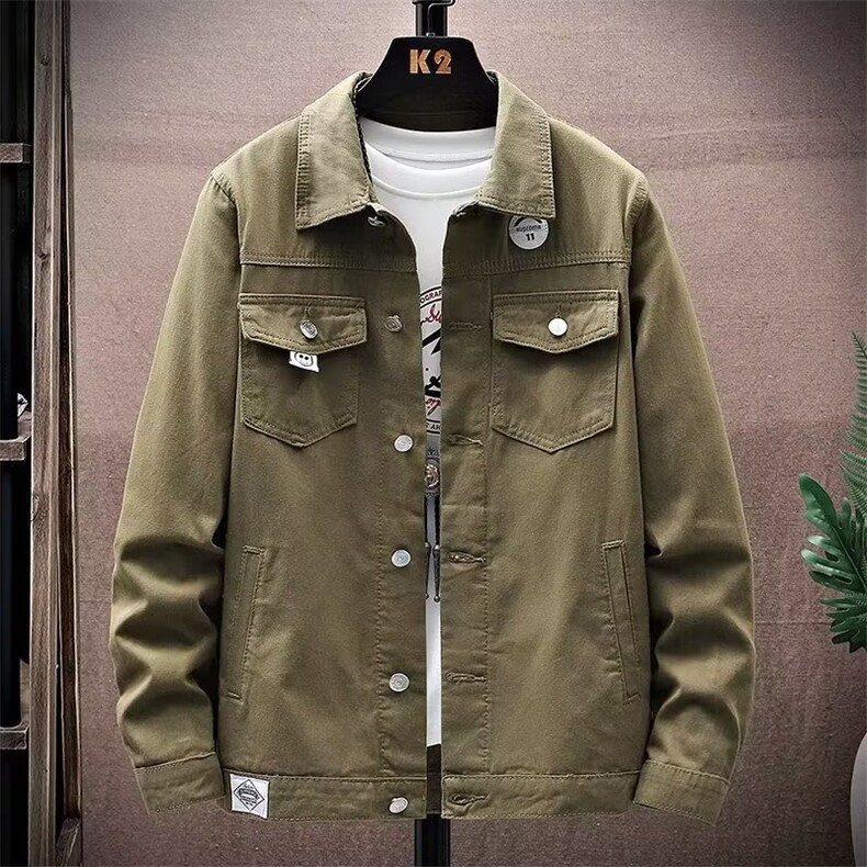 1506/QY80640/P44印花工装牛仔外套，男装工装外套，星座1506