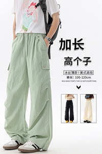 高个子加长冰丝薄款工装裤男夏季190cm115冲锋伞兵登山裤KZ055P50图片