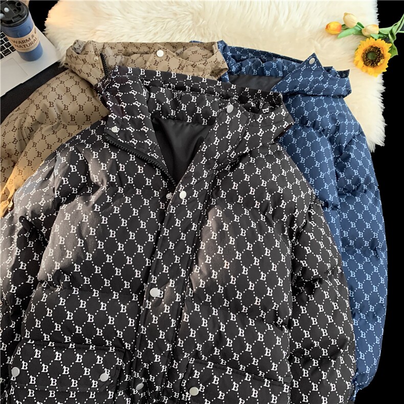 棉衣男女冬季羽绒棉服加厚棉袄宽松情侣面包服冬装外套潮MY846,男装棉衣,星座310B-1