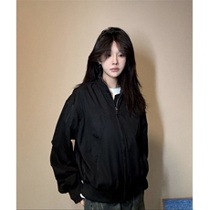 小短吉吉同款炫彩缎面飞行夹克立领短款美式棒球服J2591-P70，男装夹克，星座1213