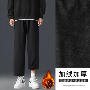 直筒休闲裤男秋冬季加绒百搭新款潮流有型宽松裤子JR1216-特批-25图片