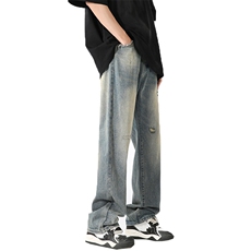 美式高街潮流宽松水洗牛仔裤休闲裤A161-S2350-P55，男装牛仔裤，电商A161