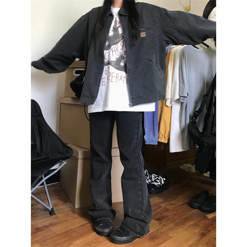 【有货】底特律夹克男款春秋美式水洗做旧短款工装外套Y188CC-P75,男装夹克,星座1007（原301D）