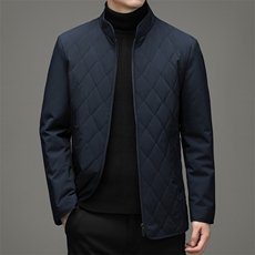 2023冬季羽绒服男翻领保暖上衣中年男休闲冬装外套YYM21817-P175，男装羽绒服，电商B212（原钱塘6029）
