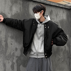 冬季美式飞行员短款加厚棉衣冬装棒球领棉服男装外套S376-特125，男装棉衣，电商A233-1