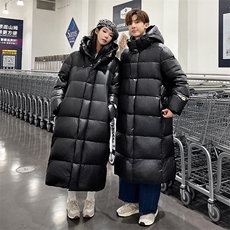 冬季新标钻石黑金防风抗寒长款羽绒服情侣款，男装羽绒服，星座1206（原A206）