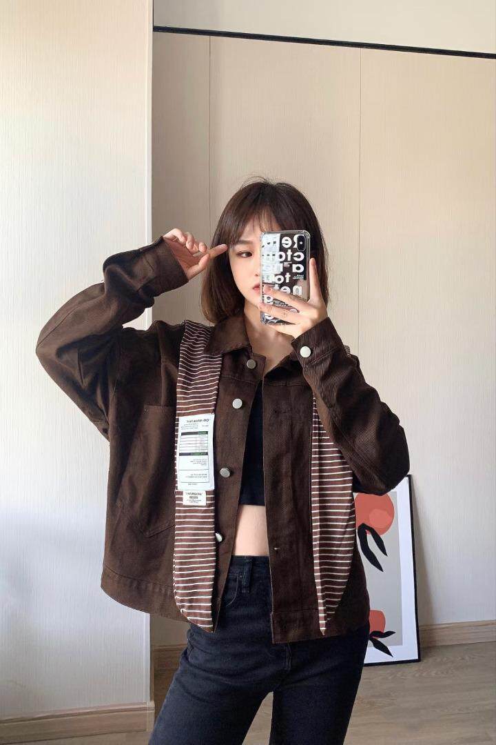 水洗牛仔外套，其它，e美格